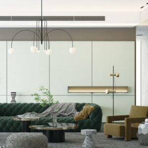 MH-3032 Wall Panel - Korea Fabric Series 300mm (W) - Bamboo Fibre Board (Oval Hole)